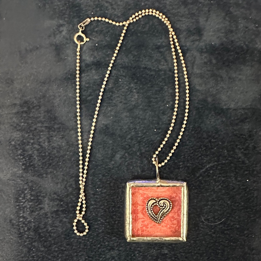 Gold Heart Pendant Necklace